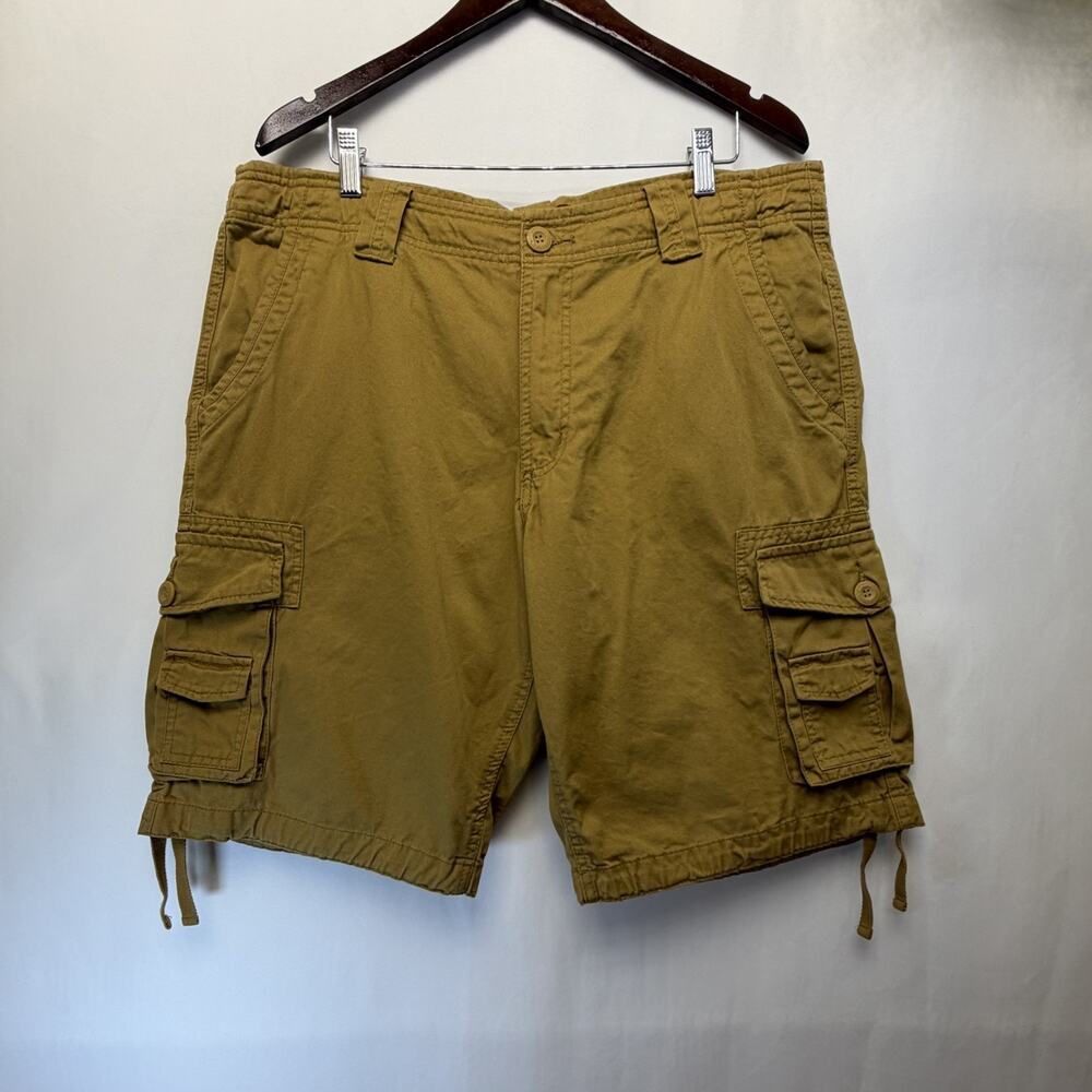 Matchstick‎ Men's 1978 Union Workwear Supplies Cargo Shorts Brown Beige Size 40